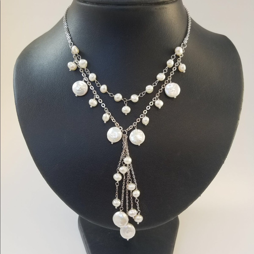 Elegant freshwater pearl necklace 💋